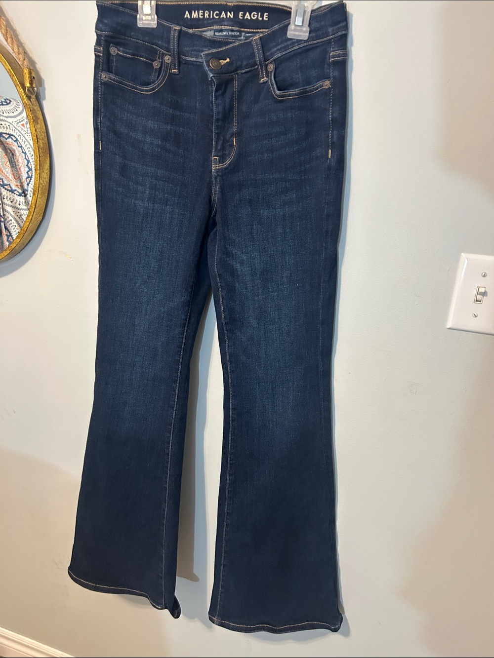 American Eagle next level stretch Dark blue Wide Leg Jeans